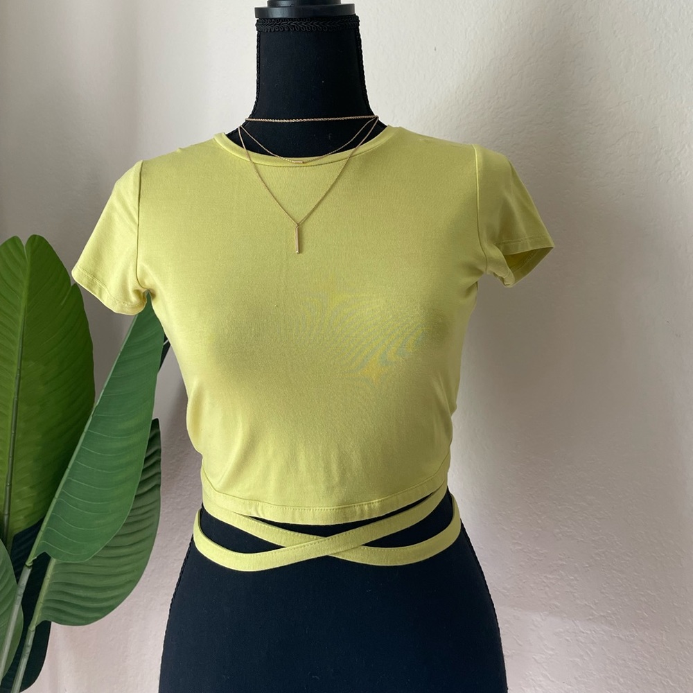 Brand New GARAGE Lime Green Crop Top